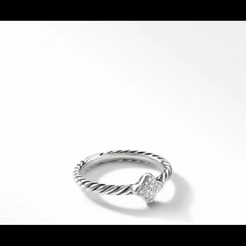 David Yurman Quatrefoil Ring with Diamonds